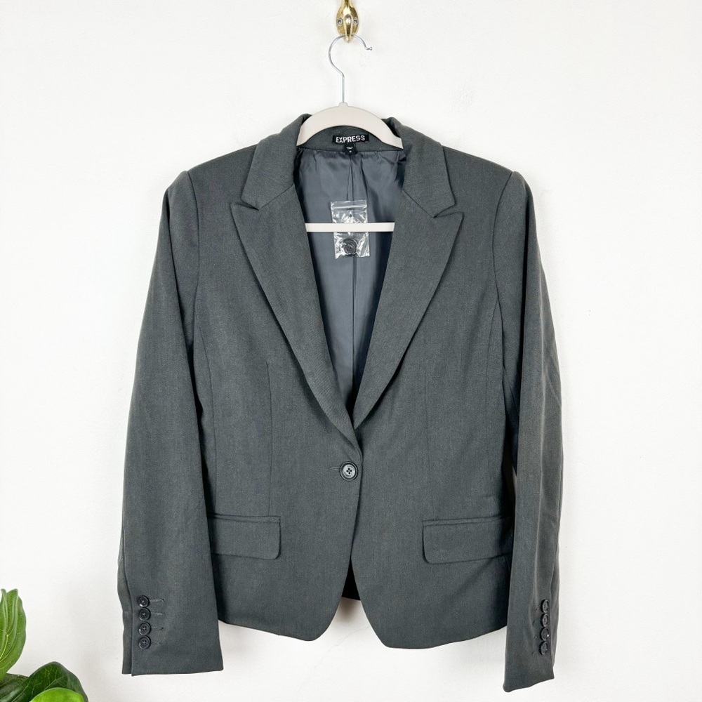 Express Gray Blazer